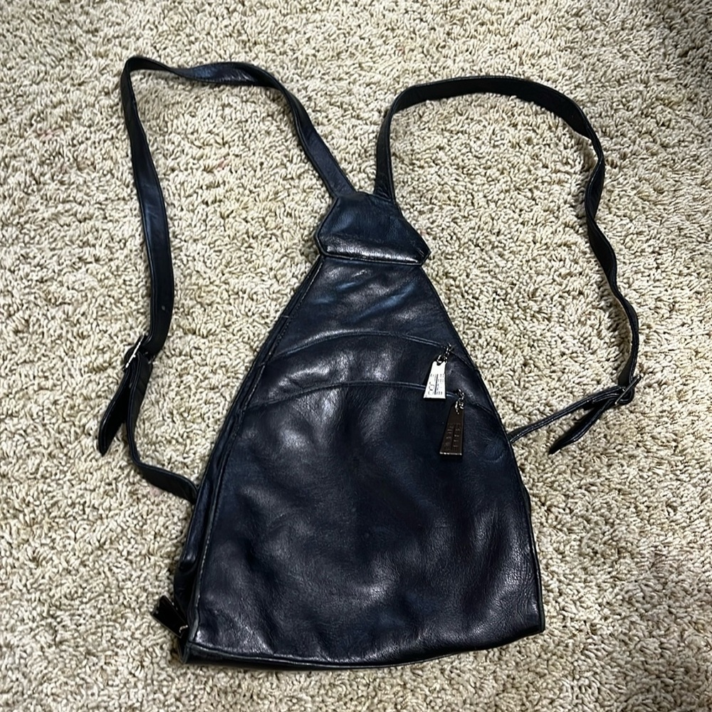 PELLE STUDIO Leather Motorcycle Crossbody / Backpack